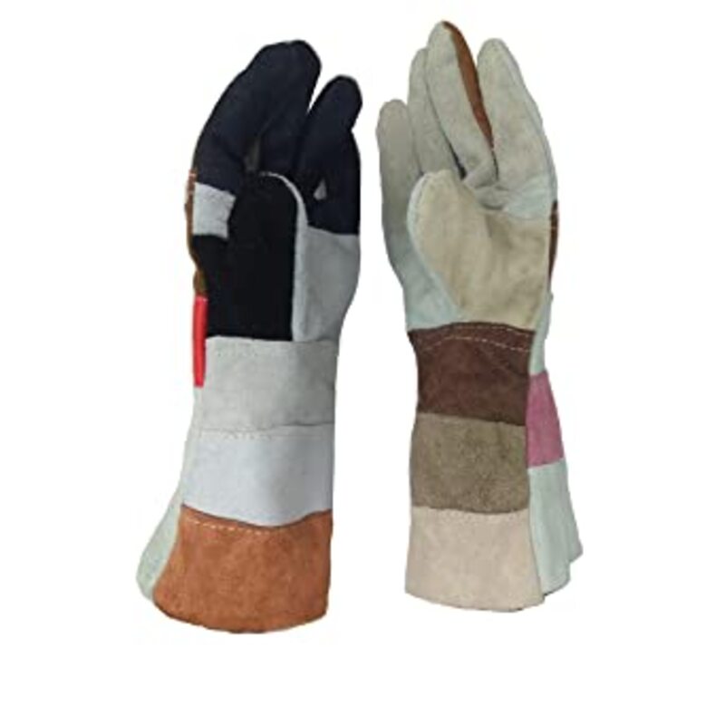 Multi color Leather gloves 14
